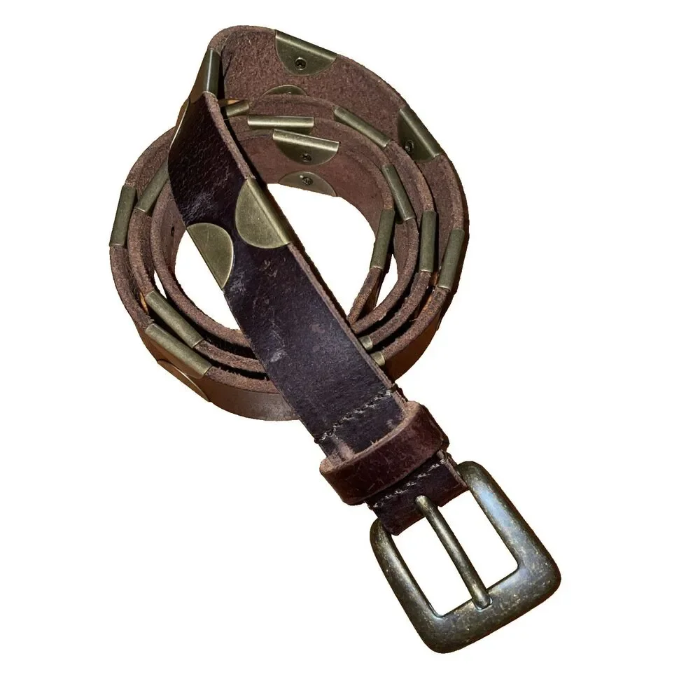 Lucky Brand Brown Leather Belt Large 1